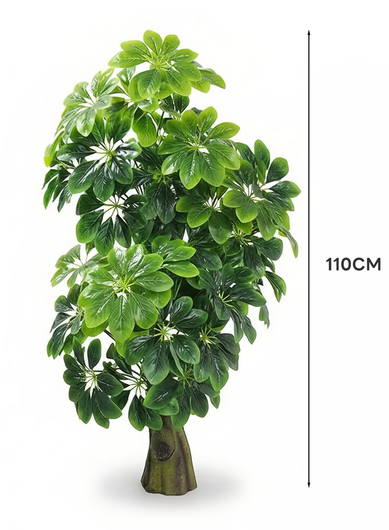 Sharpdo 110cm Artificial Plant, Artificial Flower, Fresh And Natural Artificial Greenery, Large Leaves, Suitable For Indoor And Outdoor Decoration. - Image 4